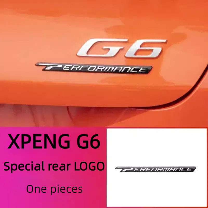 For XPENG G6 Car Body Logo Blackened Logo Modification