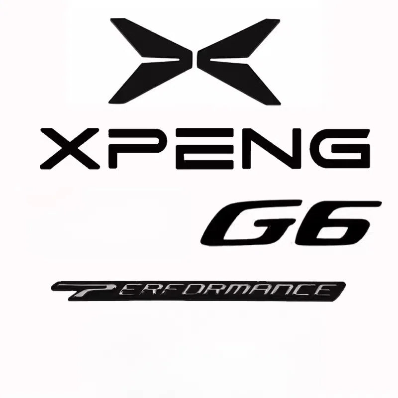 For XPENG G6 Car Body Logo Blackened Logo Modification