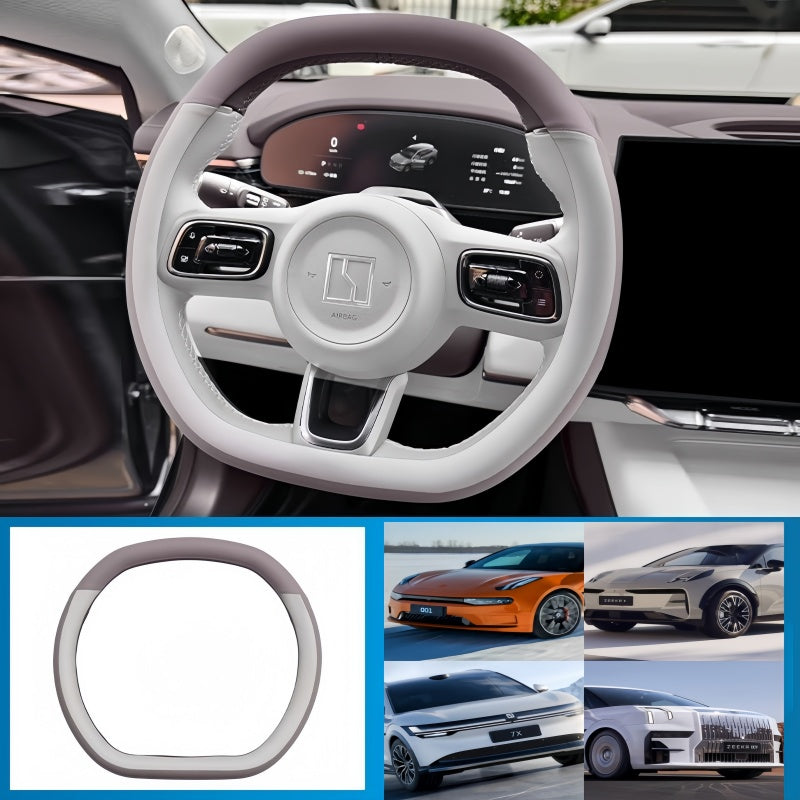 Premium Leather ZEEKR Steering Wheel Cover for X / 7X