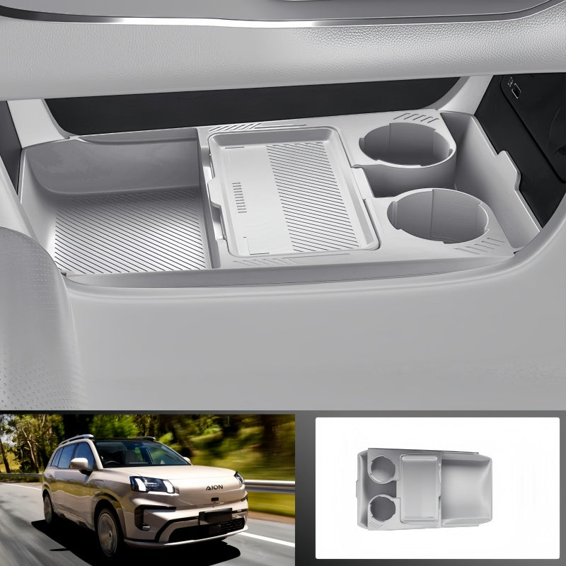 Dual-Layer Lower Console Storage Box for Aion V