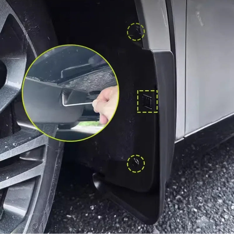 For XPeng Car Fender Splash Guard(Four Pieces)