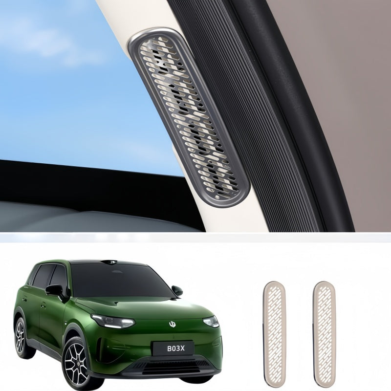 A-Pillar Air Vent Stainless Steel Anti-Blocking Cover for Leapmotor B03X
