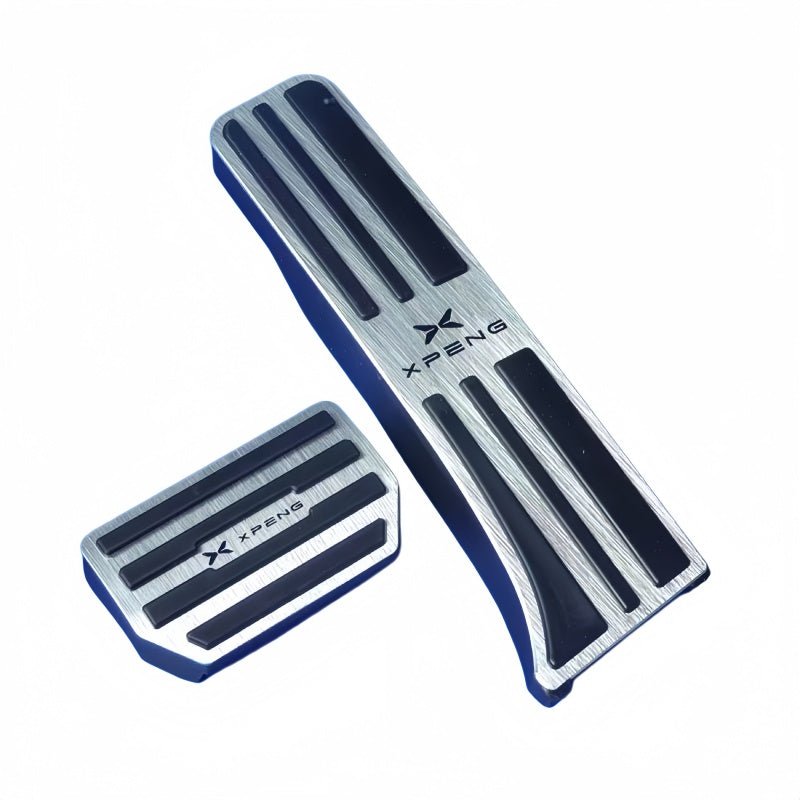 Brushed Aluminum Performance Pedal Covers for Xpeng G6 G9 P7 P7+ - NICE EVS