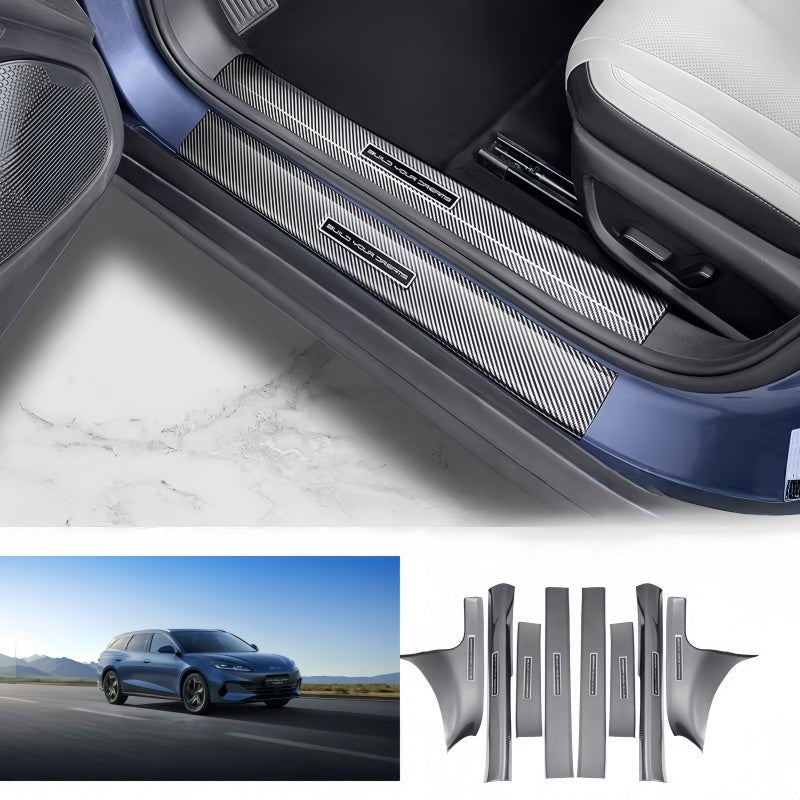 Carbon Fiber Door Sill Protectors for BYD Seal 6 DM-i/Touring - NICE EVS