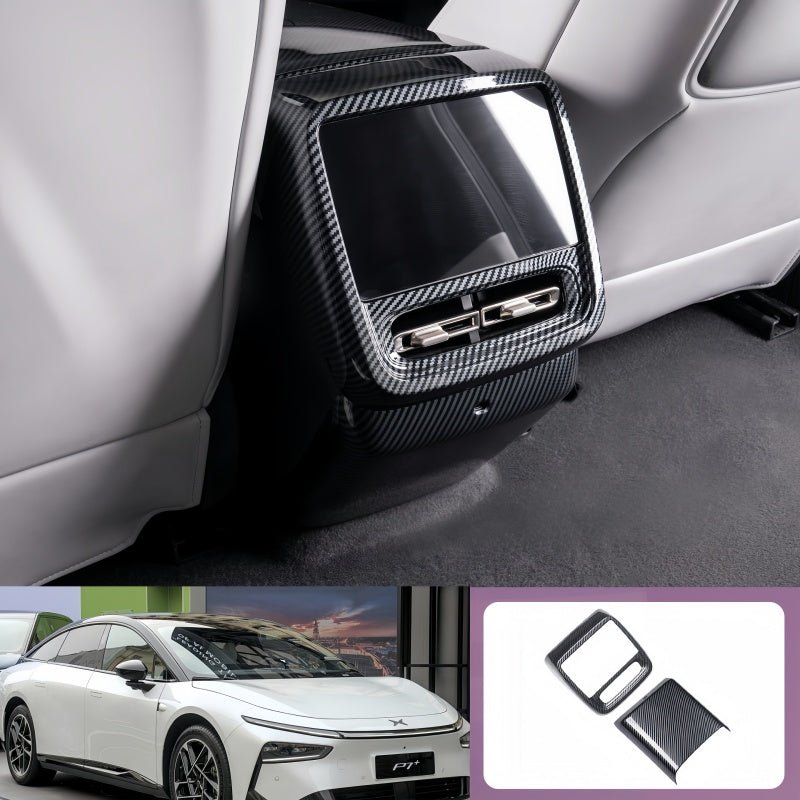 Carbon Fiber Rear Air Vent Anti‑Kick Panel for 2026 Xpeng P7+ - NICE EVS