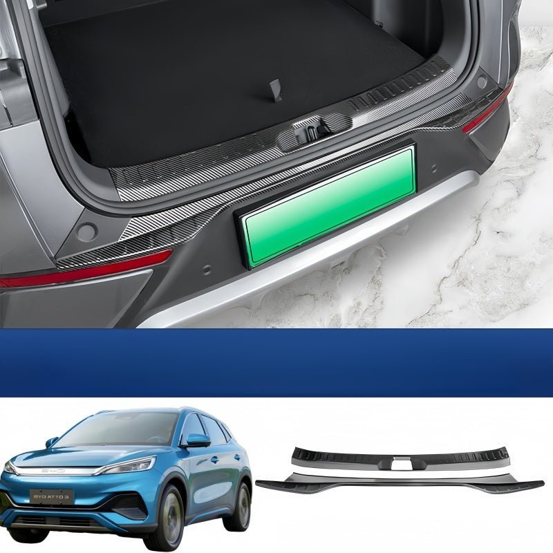 Carbon Fiber Rear Trunk Sill Protector for BYD Atto 3 2023-2026 - NICE EVS