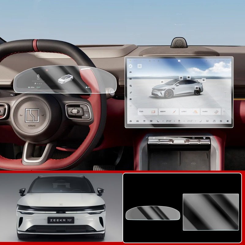 Dashboard & Navigation Tempered Glass Protector for Zeekr 7GT - NICE EVS