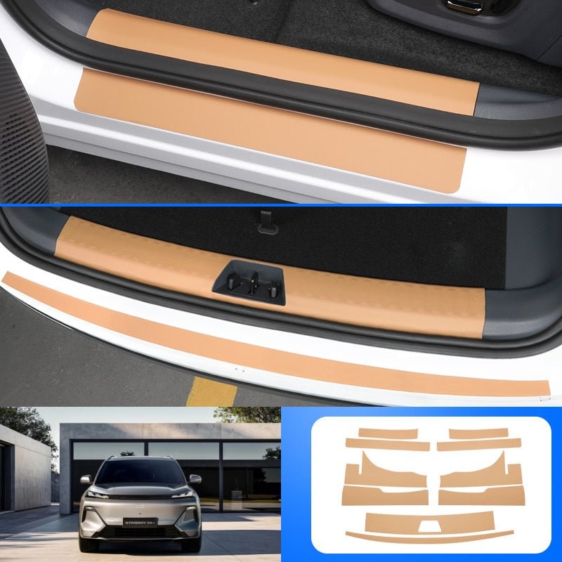 Door Sill Leather Protector Strips for Geely Starray EM - i - NICE EVS