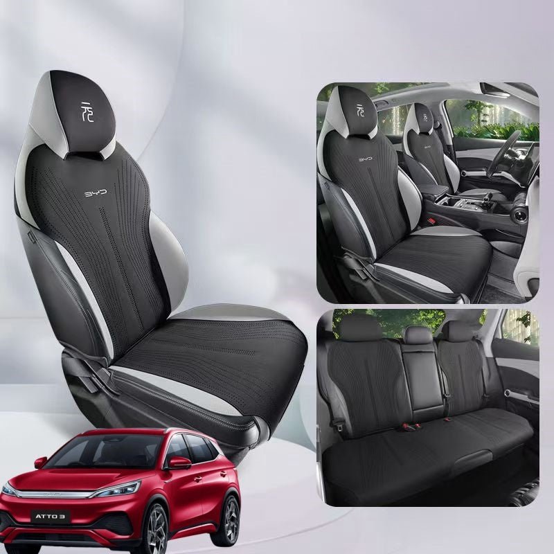 For BYD ATTO 3 Car Seat Imitation Leather Seat Cover/Saddle Pad - NICE EVS