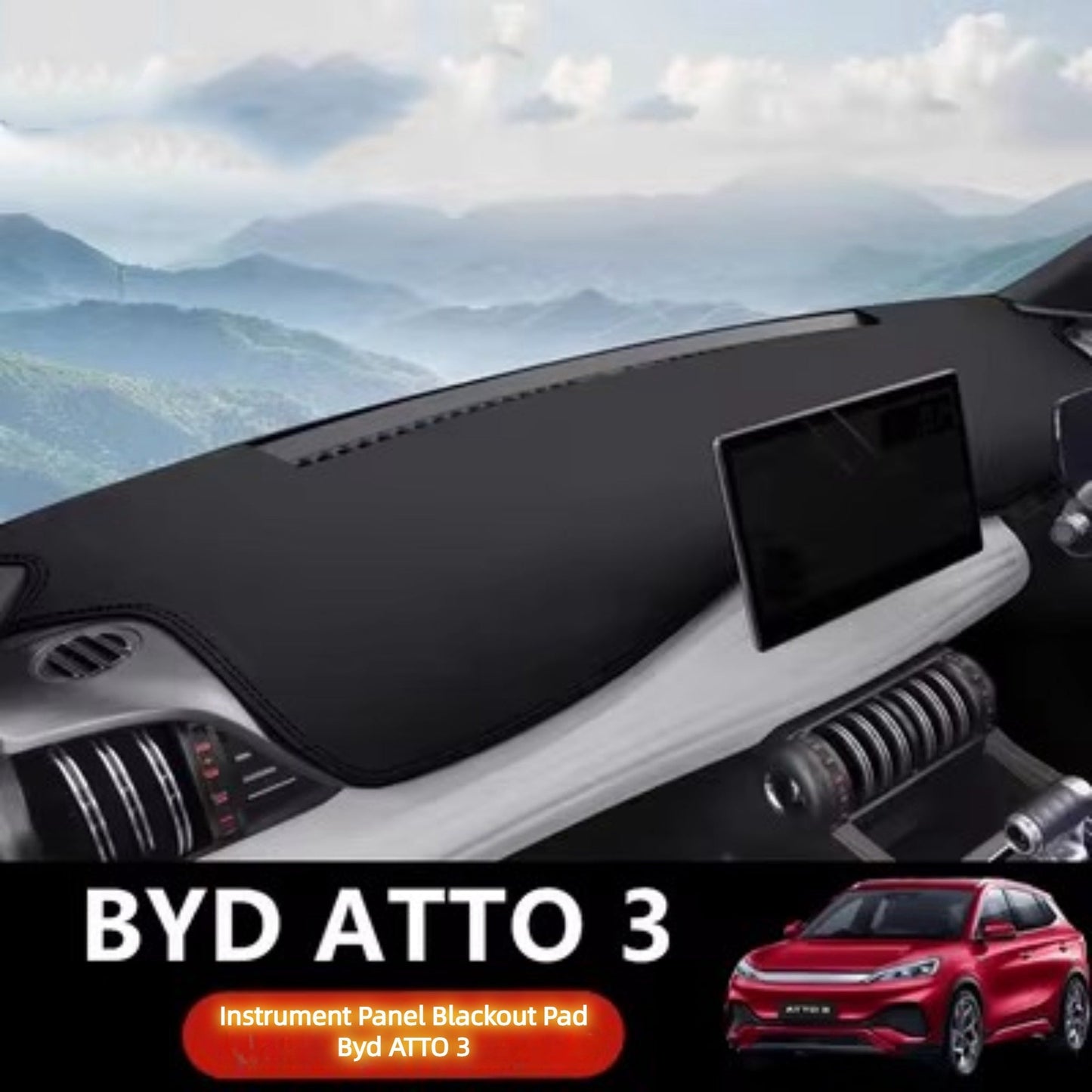 For BYD ATTO 3 Dashboard Cover Mat Sunshade Mat Artificial Leather Carpet Panel Mat Accessories - NICE EVS