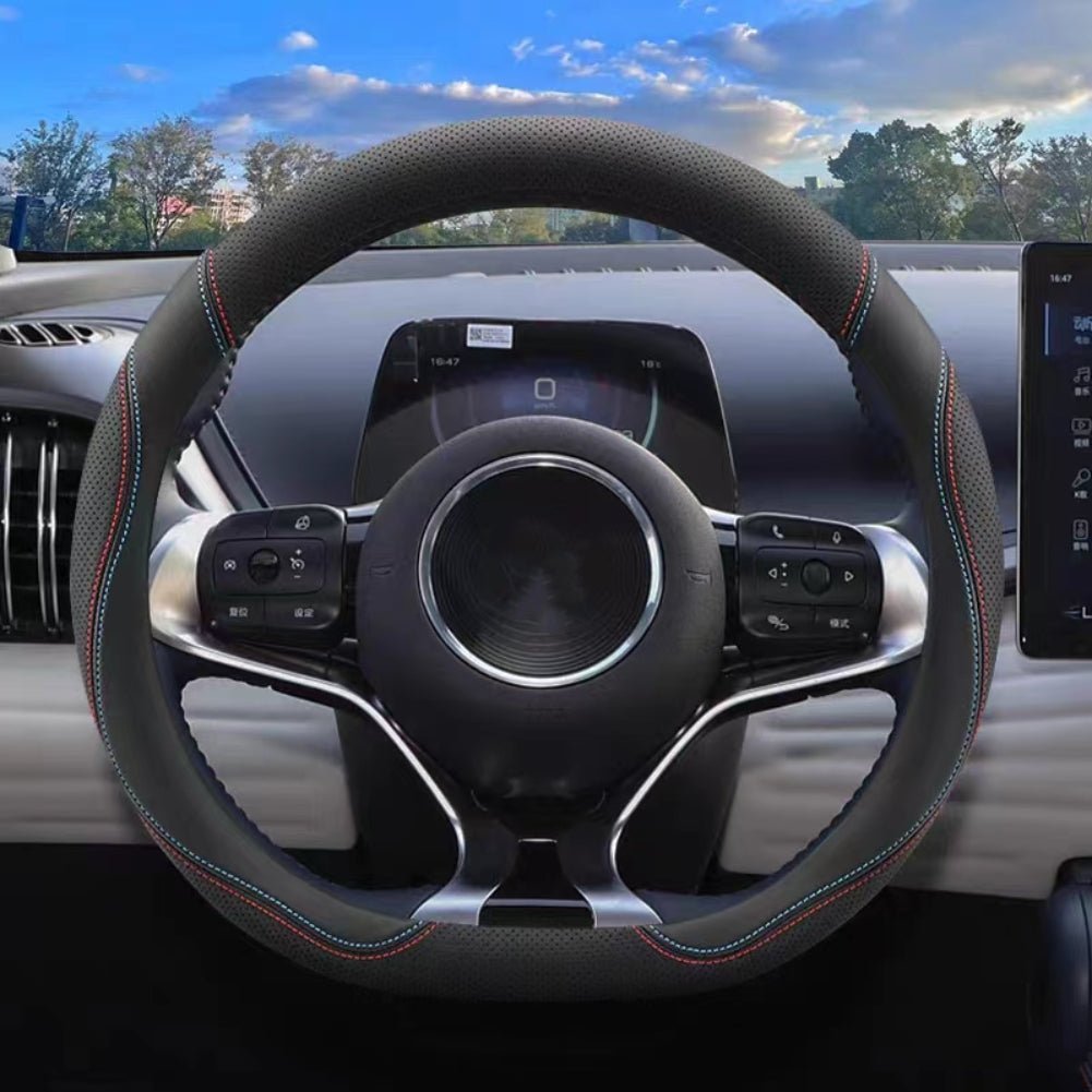 For BYD Atto 3 Microfiber Leather Sports D - shaped Car Steering Wheel Cover - NICE EVS