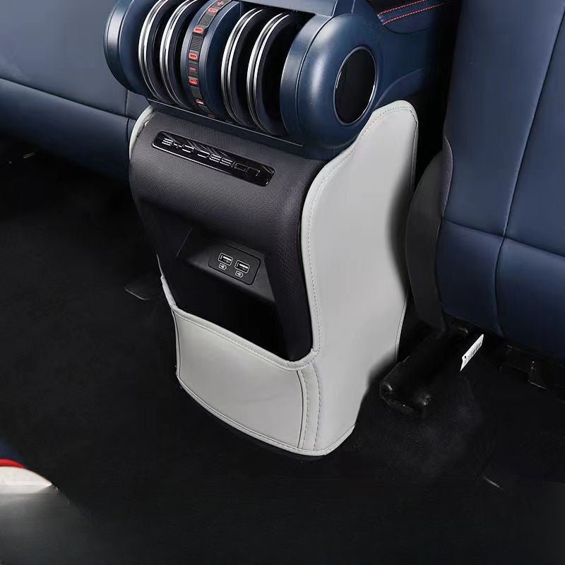 For BYD Atto 3 PU Leather Anti Kick Mat Pad Mats Seat Back Protector - NICE EVS