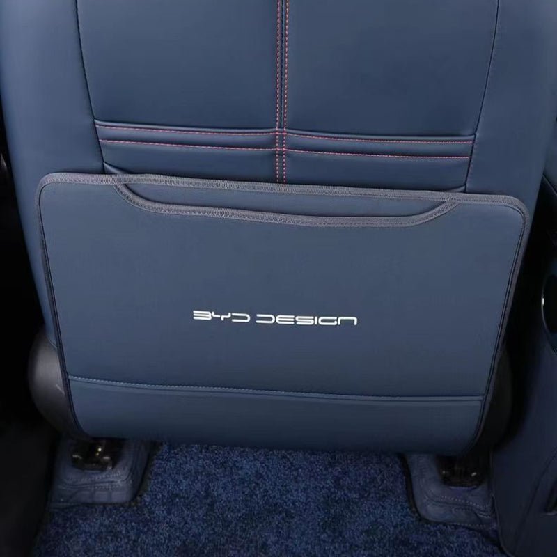 For BYD Atto 3 PU Leather Anti Kick Mat Pad Mats Seat Back Protector - NICE EVS