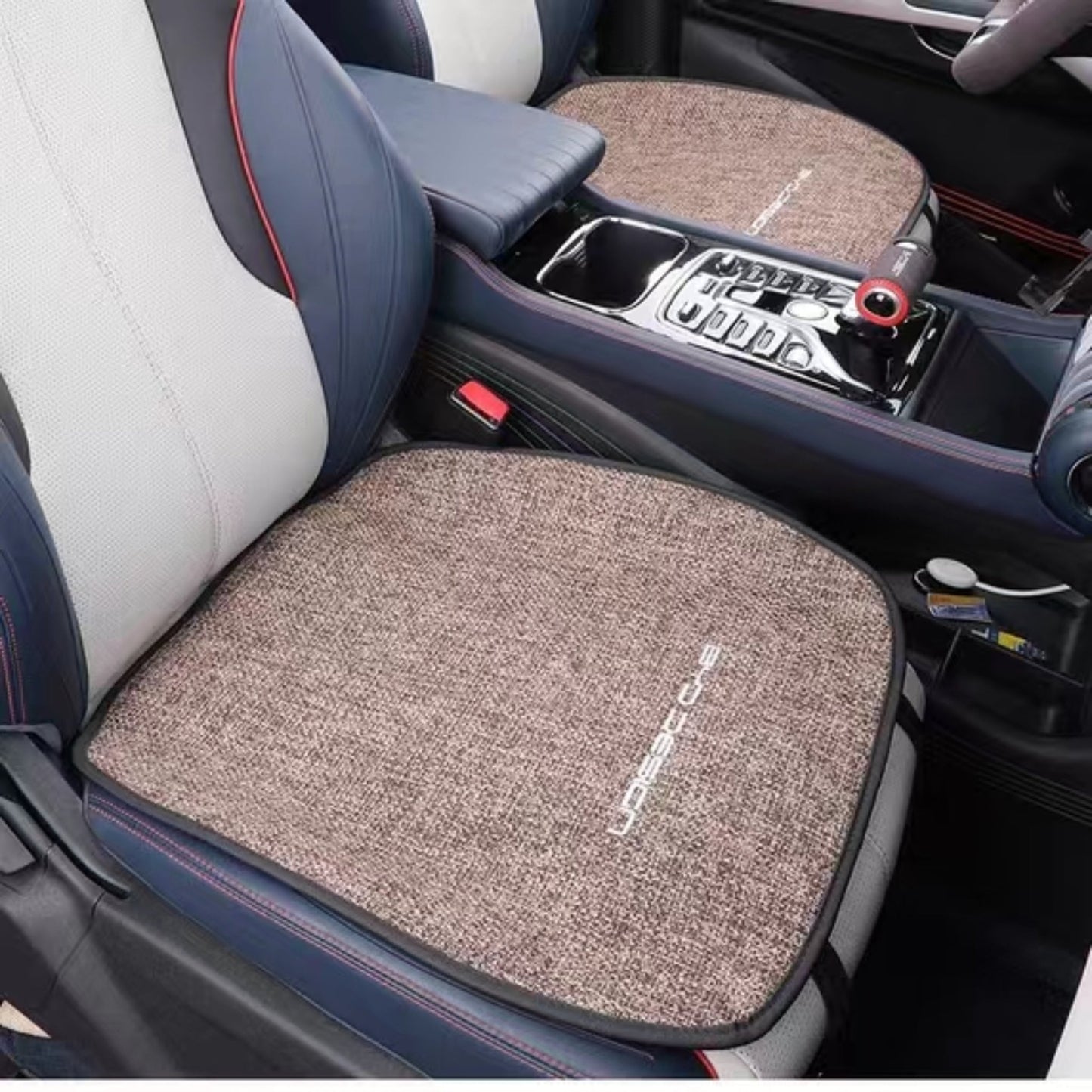 For BYD Atto 3,Dolphin Breathable Linen Car Seat Cushion Protect Mat - NICE EVS