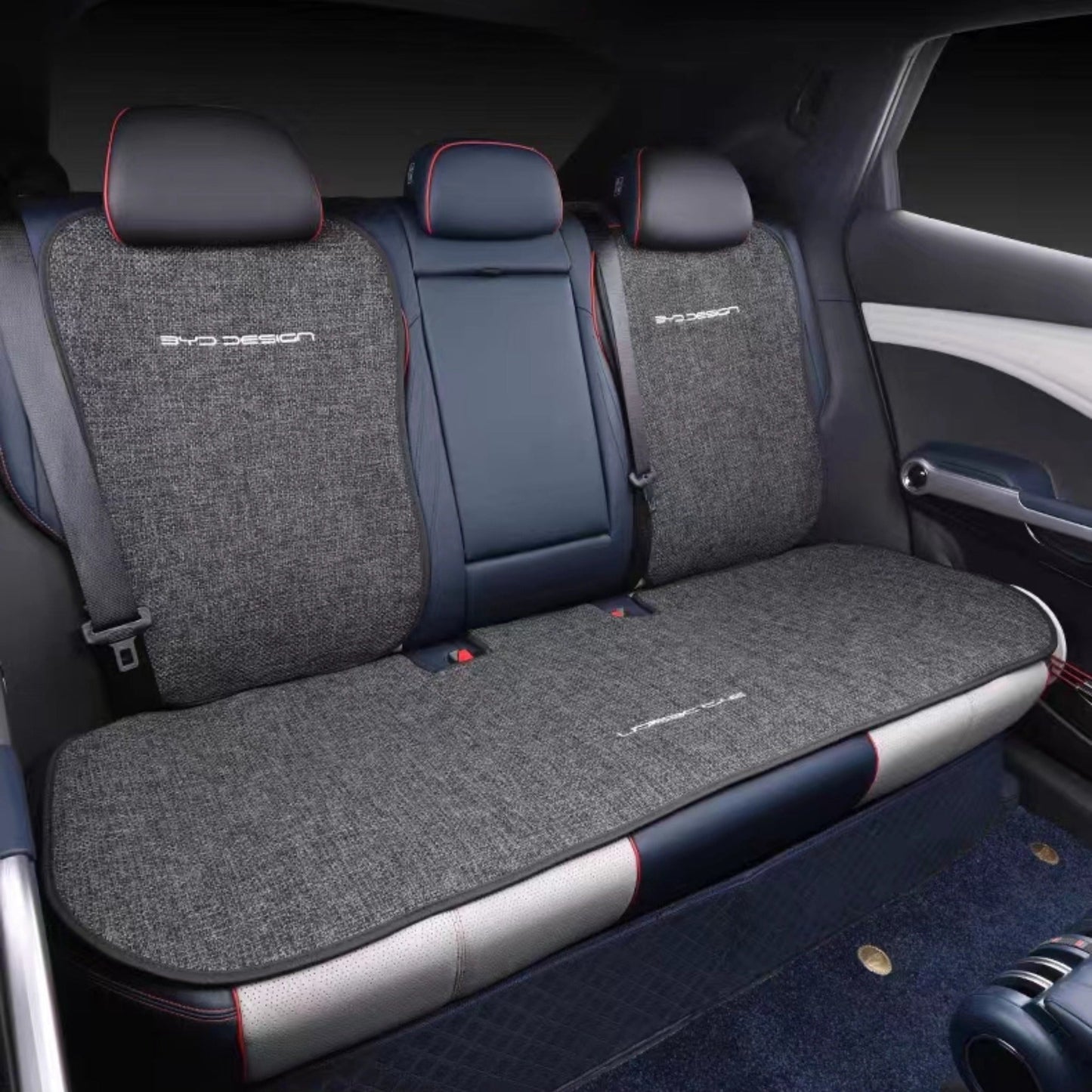 For BYD Atto 3,Dolphin Breathable Linen Car Seat Cushion Protect Mat - NICE EVS
