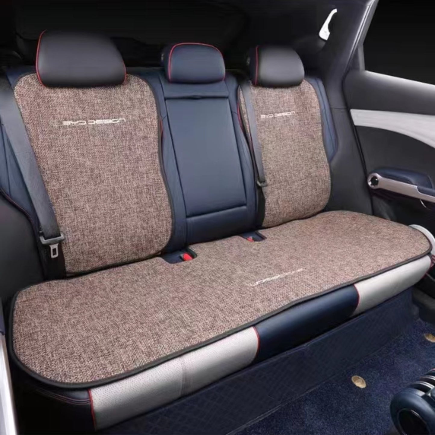 For BYD Atto 3,Dolphin Breathable Linen Car Seat Cushion Protect Mat - NICE EVS