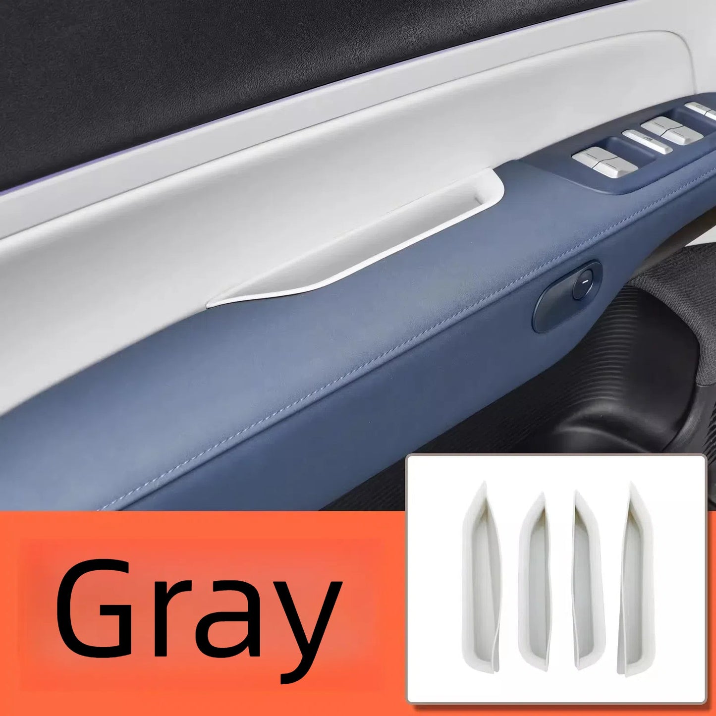 For XPENG G6 Car Door Handle Silicone Storage Box - NICE EVS