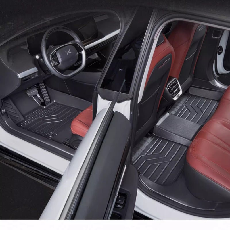 For XPeng P7 All - Weather Rubber Waterproof And Non - Slip Foot Mat - NICE EVS