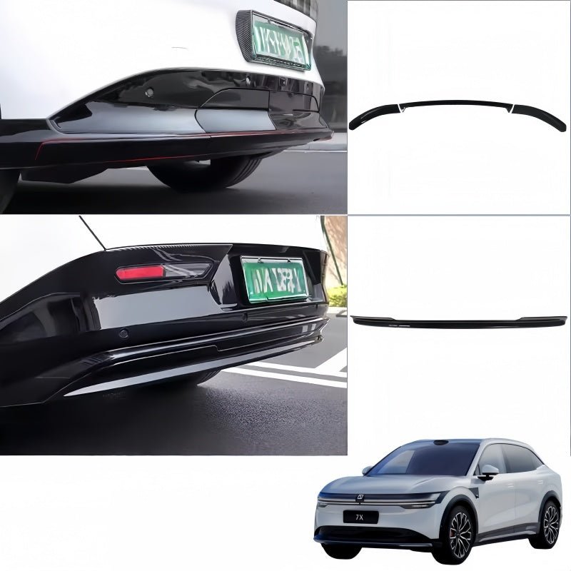 Front & Rear Bumper Gloss Black Trim for Zeekr 7X - NICE EVS