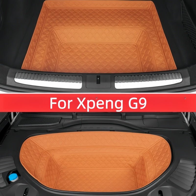 Frunk & Trunk Leather Liner Mat for XPeng G9 - NICE EVS