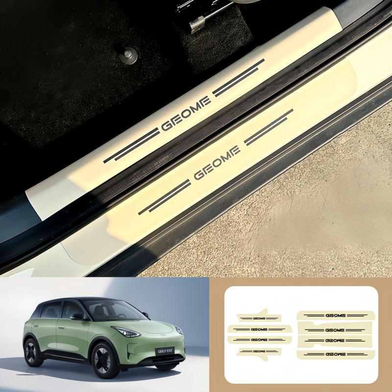 Nappa Leather Door Sill Protector for Geely E2 / EX2