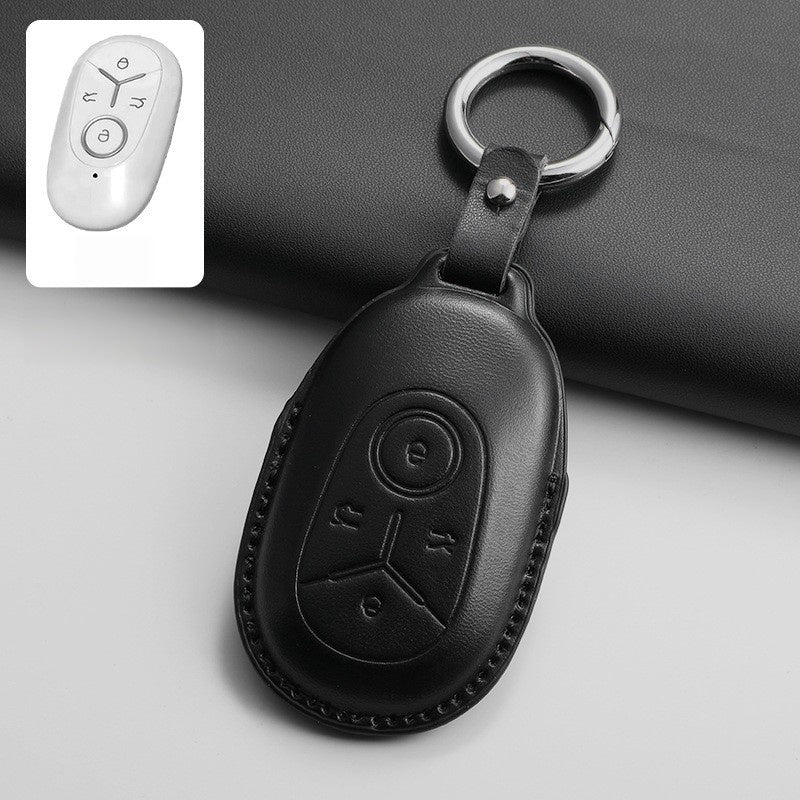 Top-Grain Leather Key Fob Case for Geely E2 / EX2