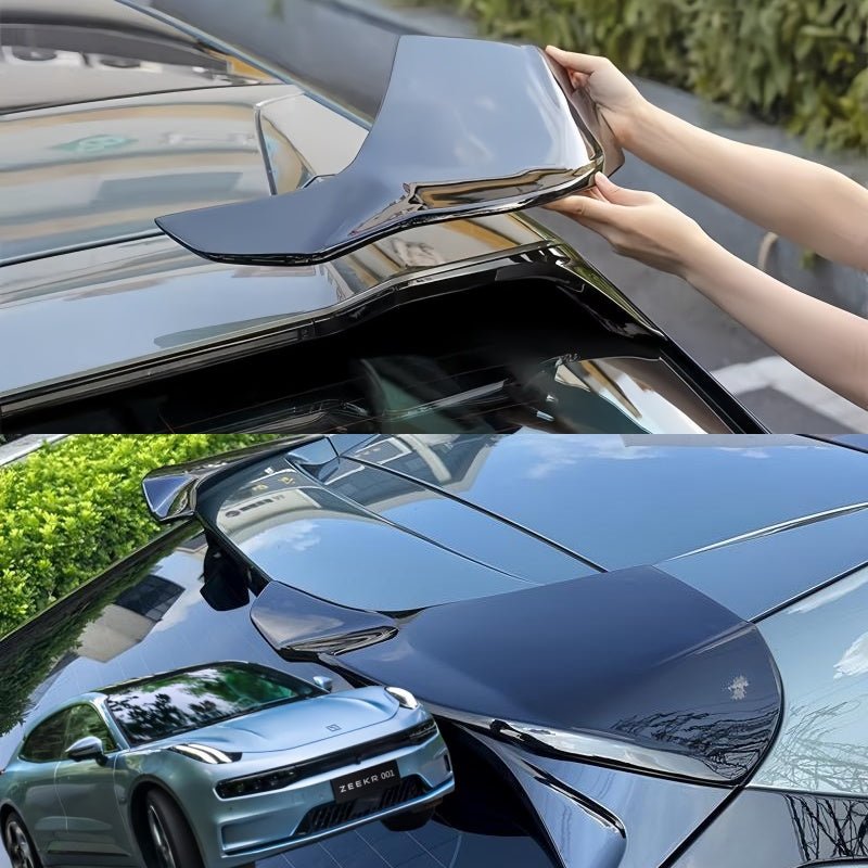 Gloss Black & Carbon Fiber Roof Spoiler for ZEEKR 001 (2 Pcs) - NICE EVS