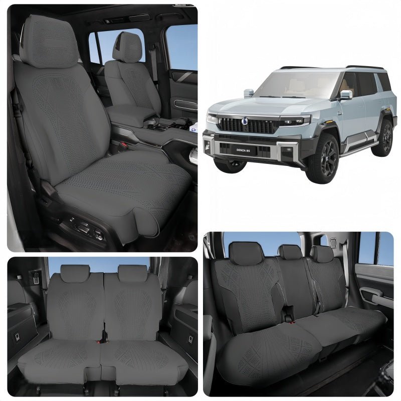 Half Coverage Suede Seat Covers for Denza B8 & BYD Leopard 8 - NICE EVS