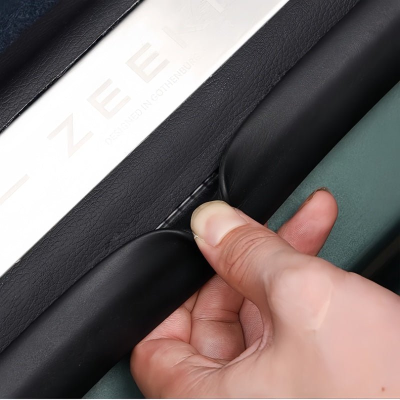 Leather Door Sill Protectors for ZEEKR X - NICE EVS