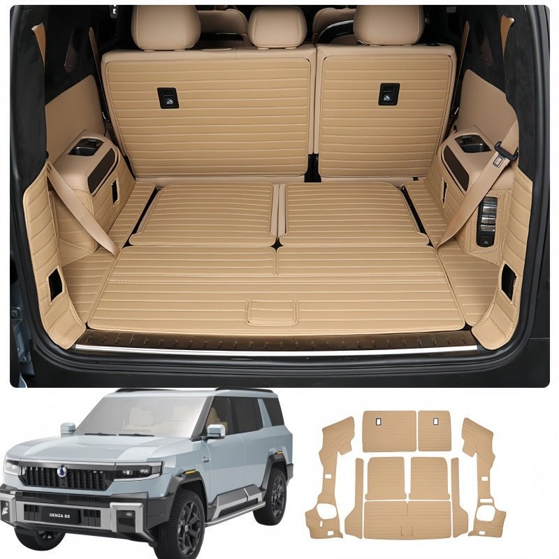 Nappa Leather Trunk Mat & Seat Back Pad for BYD Leopard 8 & Denza B8 - NICE EVS