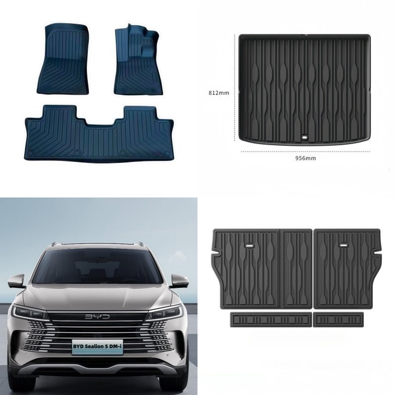 TPE Floor Mats & Trunk Mat for BYD Sealion 5 DM-i - NICE EVS
