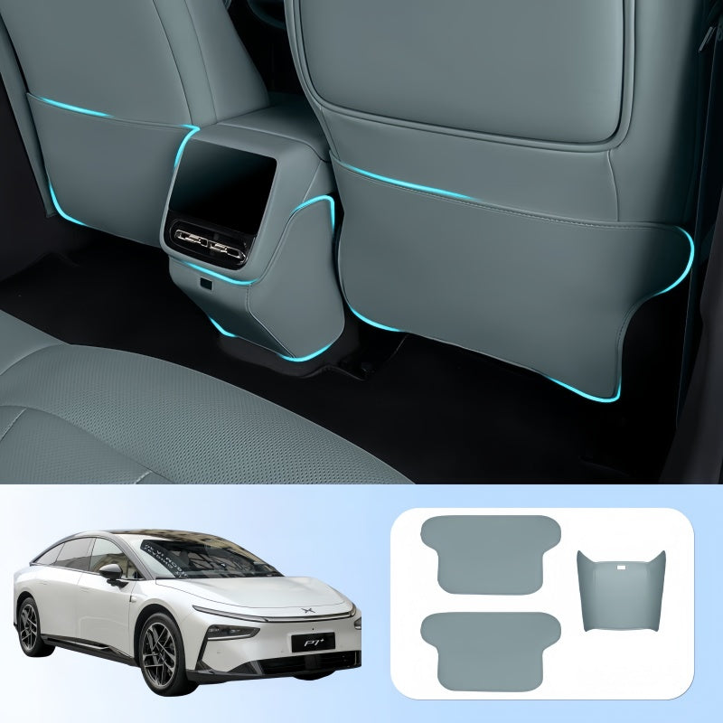 Leather Seat Back Anti-Kick Mat for 2026 XPENG P7+