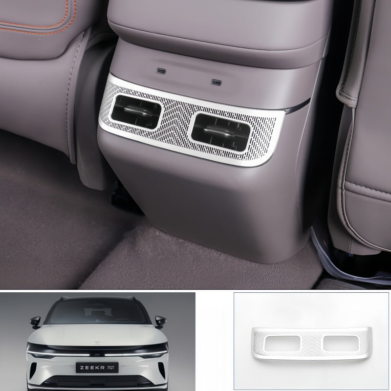 Stainless Steel Rear Air Vent Cover for Zeekr 7GT