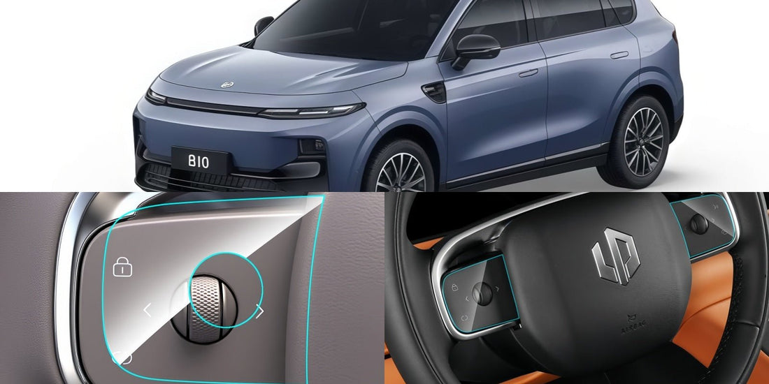 How to Replace LEAPMOTOR B10 & C10 TPU Steering Wheel Protective Film - NICE EVS
