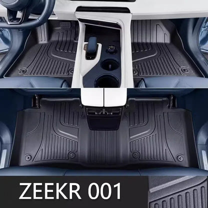 For ZEEKR 001 All-Weather Rubber TPE Floor Mat Carpet Trunk Mat