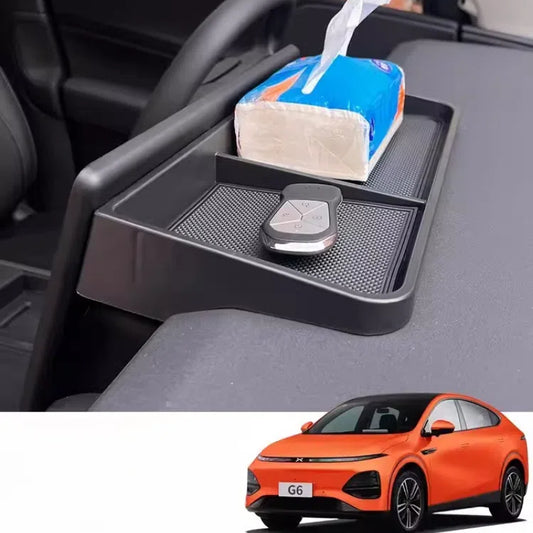 For XPeng G6 Navigation Screen Rear Storage Box Tissue Box