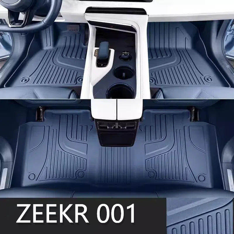 For ZEEKR 001 All-Weather Rubber TPE Floor Mat Carpet Trunk Mat