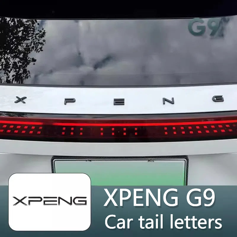 For XPENG G9 Car Body Logo Blackened Logo Modification