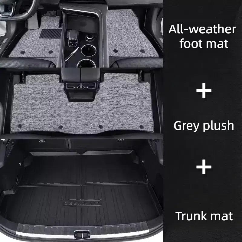 For ZEEKR X All-Weather Rubber TPE Floor Mat Carpet Trunk Mat