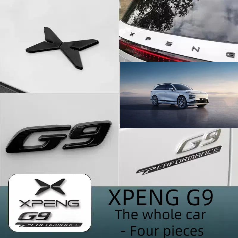 For XPENG G9 Car Body Logo Blackened Logo Modification