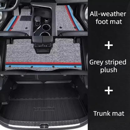 For ZEEKR X All-Weather Rubber TPE Floor Mat Carpet Trunk Mat