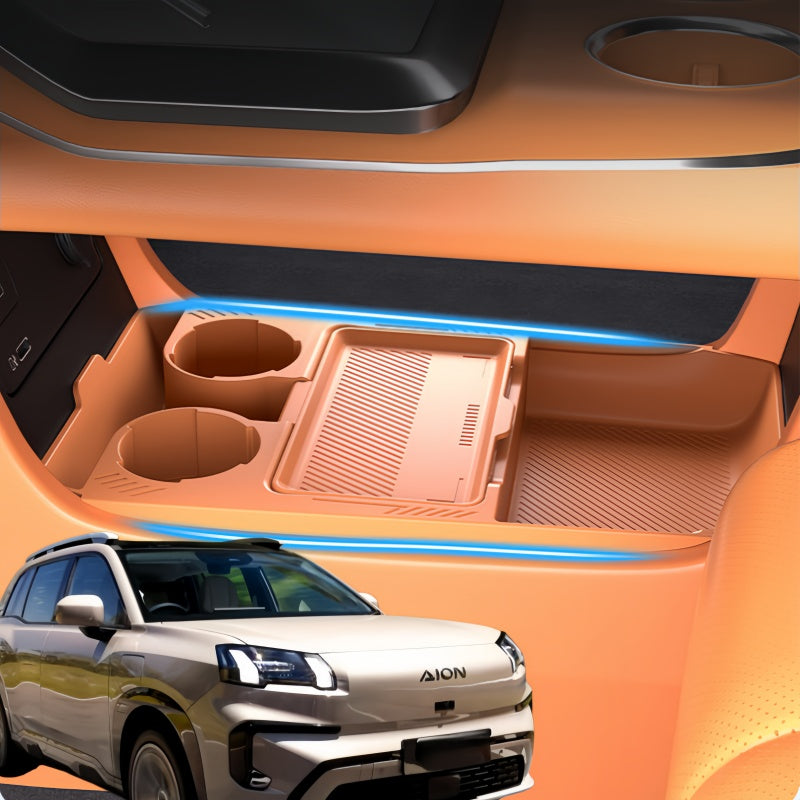 Dual-Layer Lower Console Storage Box for Aion V