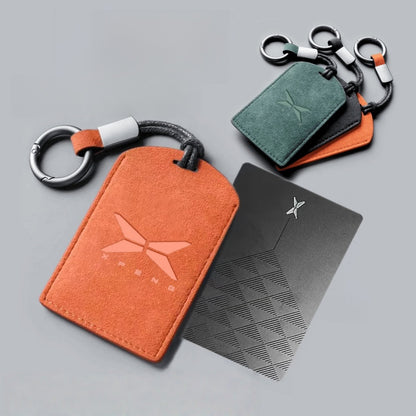 Premium Suede NFC Card Holder Cover for Xpeng EV