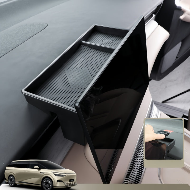 Dashboard Screen Rear Tissue & Organizer Box for XPENG X9 2023-2026