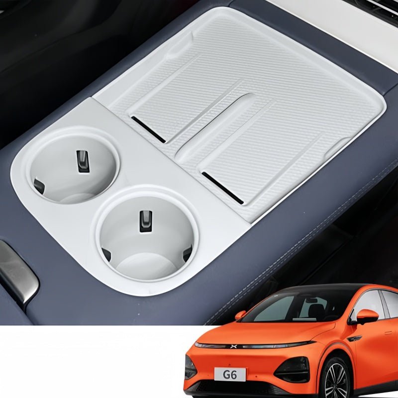 2-in-1 Wireless Charging & Cup Holder Silicone Mat for Xpeng G6 - NICE EVS