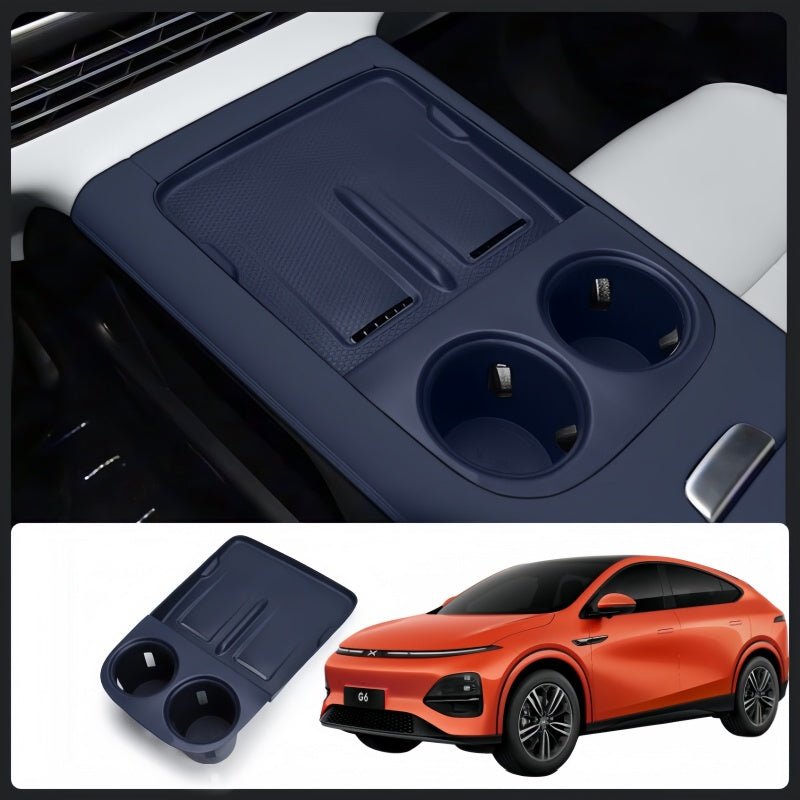 2-in-1 Wireless Charging & Cup Holder Silicone Mat for Xpeng G6 - NICE EVS