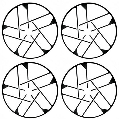 20‑Inch Wheel Blackout Vinyl Stickers for 2026 Xpeng P7+ - NICE EVS