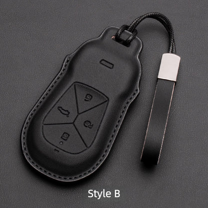 Premium Leather Key Fob Cover for Xpeng EV