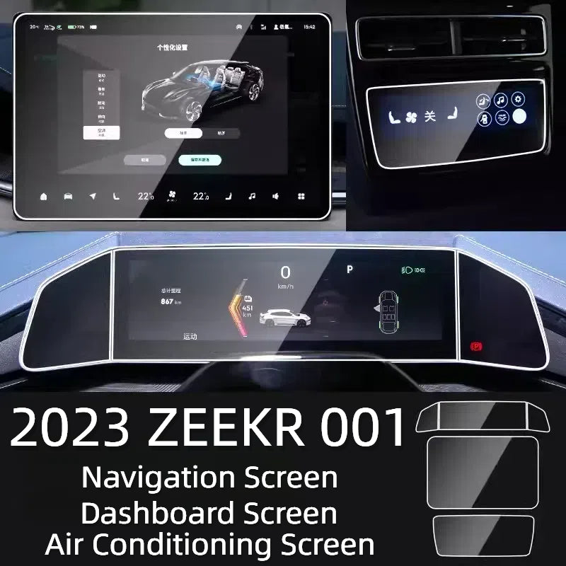 For ZEEKR 001/009 /X Automotive Navigation Screen Dashboard Screen HD Protective Film