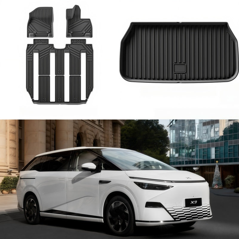 All-Weather TPE Floor Mats & Trunk Mats for XPeng X9